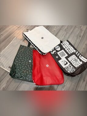 Lululemon large reusable bags Lot of 5
